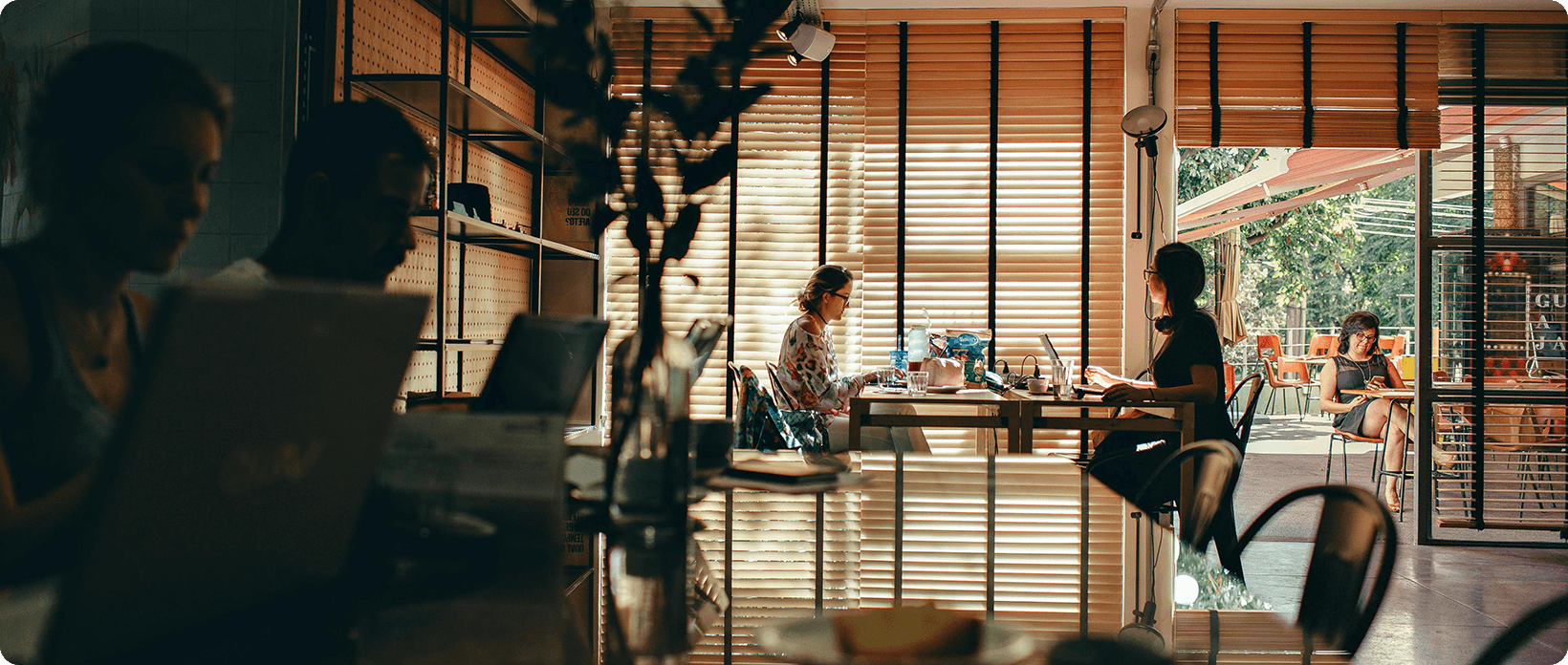 Ambiente de contato do coworking
